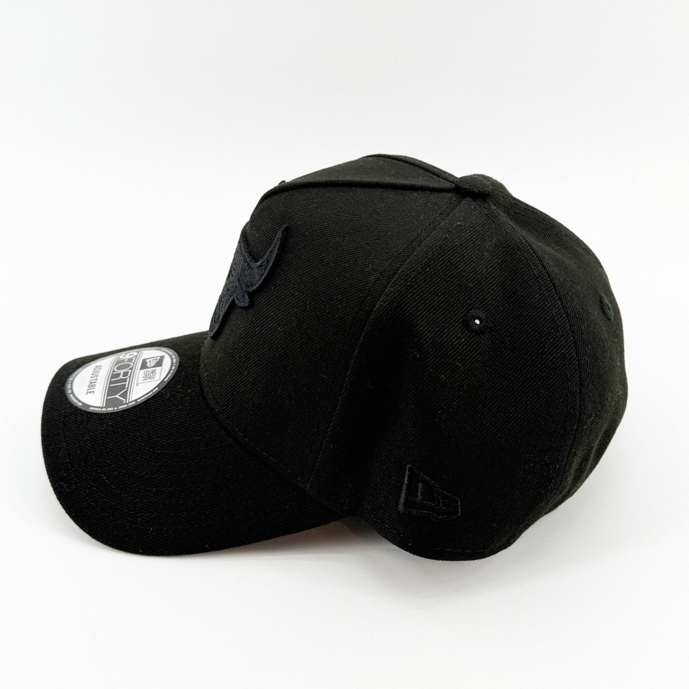 Chicago Bulls Hat New Era Cap 9FORTY Black NBA Adjustable Snapback OSFA NEW - Picture 9 of 10
